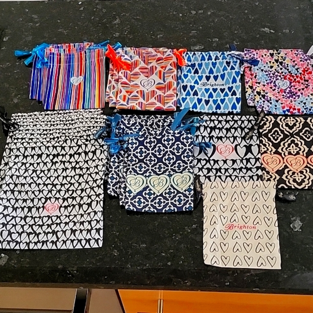 BRIGHTON Drawstring Jewerly Gift Bags LOT of 23 NEW